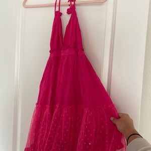 pink shein dress